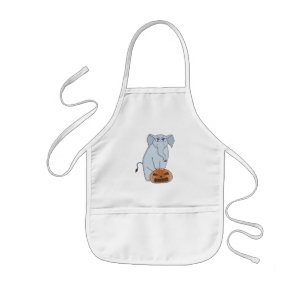 Pumpkin Elephant Kids Apron