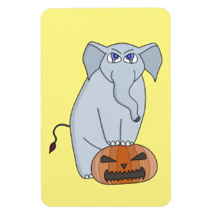 Pumpkin Elephant Magnet