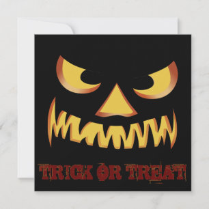 Pumpkin Face 2 Invitation