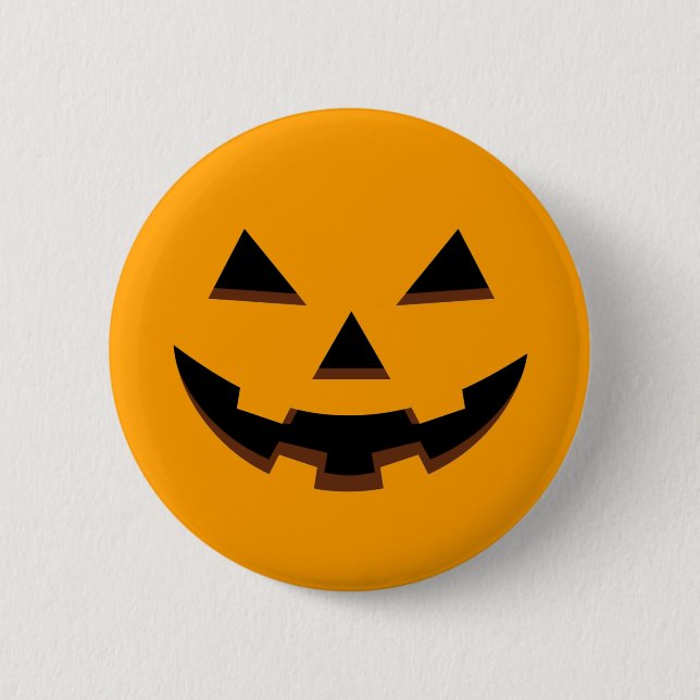 Pumpkin Face / Button Pin (Front)