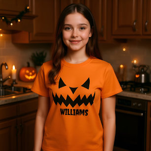 Pumpkin Face Family Halloween Shirts   Matching 