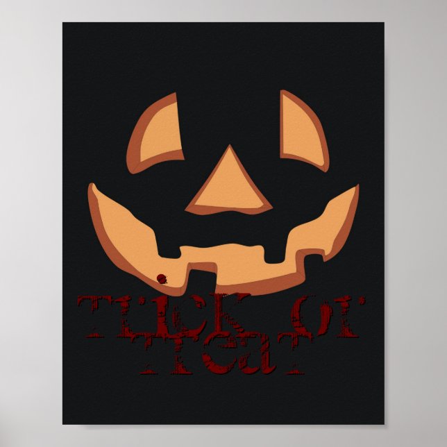 Pumpkin face for Halloween Poster (Front)