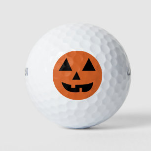 Pumpkin Face Halloween Golf Balls
