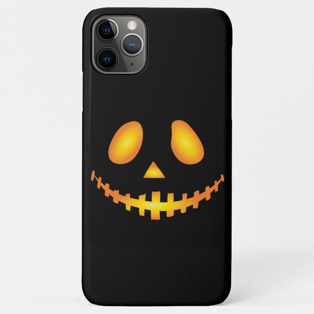 Pumpkin Face Halloween Jack O Lantern Spooky Case-Mate iPhone Case (Back)