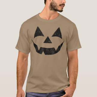 Pumpkin Face Halloween  T-Shirt