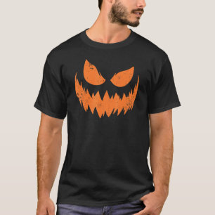 Pumpkin Face Happy Halloween Costume T-Shirt