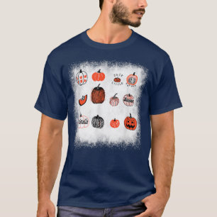 Pumpkin Face Jack O' Lantern Halloween Fall Thanks T-Shirt
