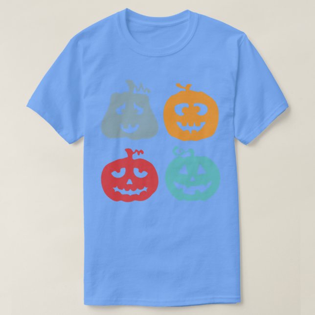 Pumpkin Face Lazy Halloween Costume Cute Jack O La T-Shirt (Design Front)