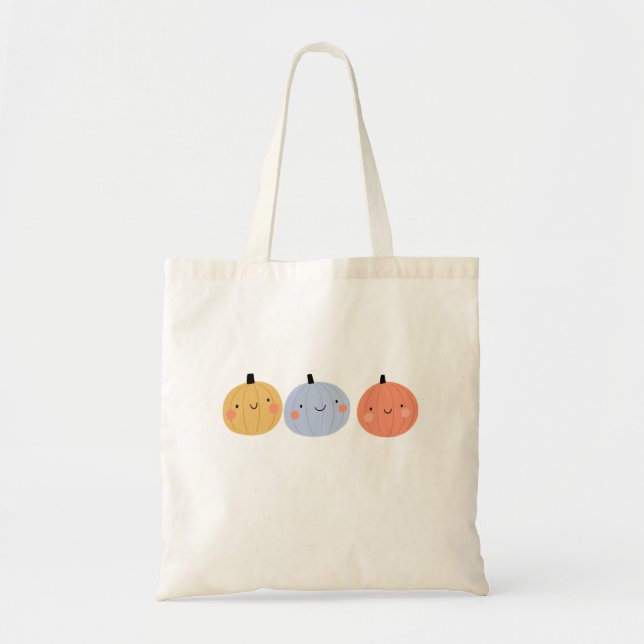 Pumpkin Face Tote Bag (Front)