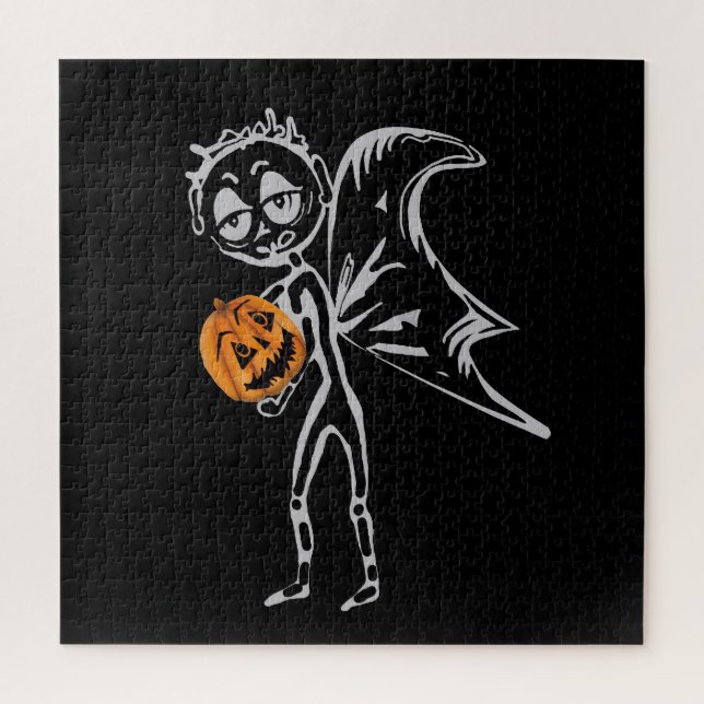 Pumpkin Fairies Have Fun On Halloween Jigsaw Puzzle (Vertical)