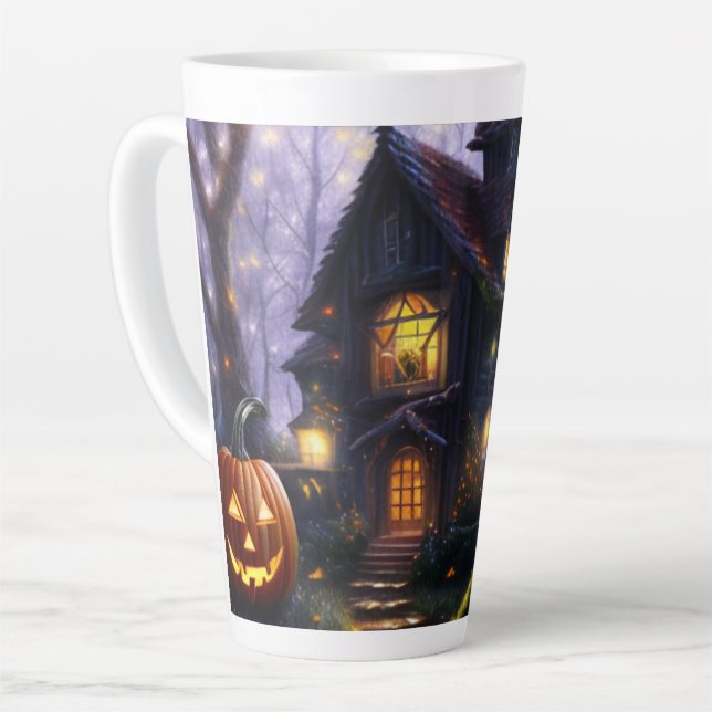 pumpkin/fall/autumn/Halloween  Latte Mug (Left Angle)