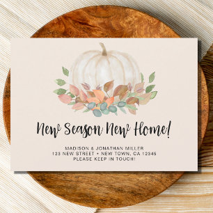 Pumpkin Fall Autumn Moving  Announcement