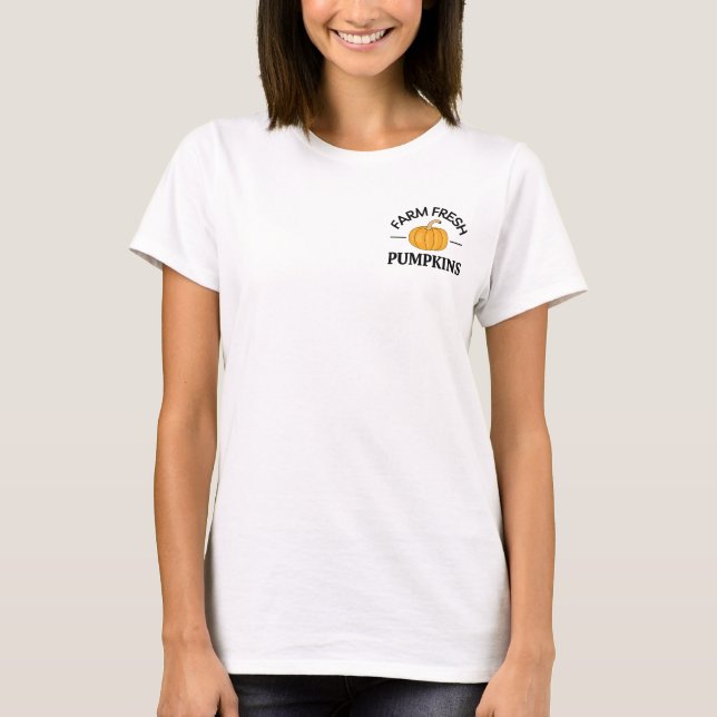 Pumpkin Fall Autumn T-Shirt (Front)
