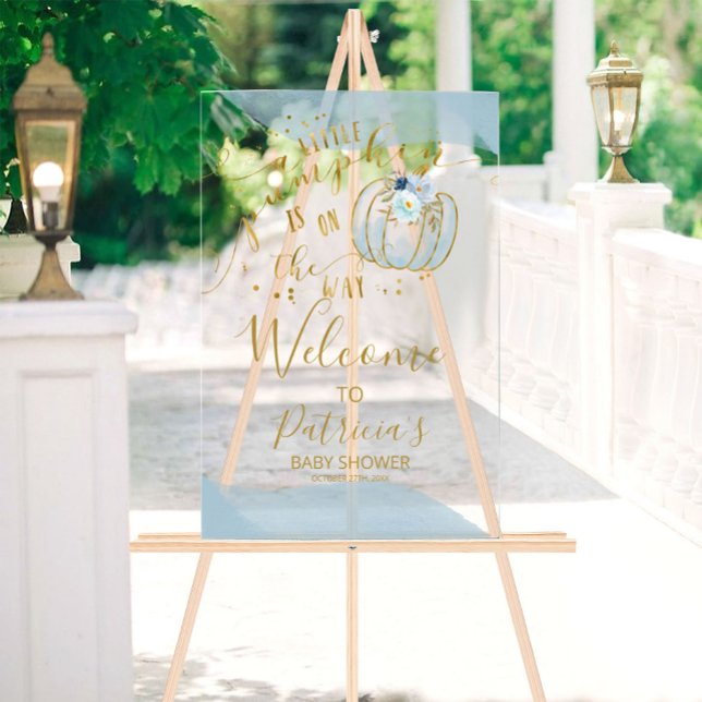 Pumpkin Fall Baby Shower Welcome Sign (Creator Uploaded)
