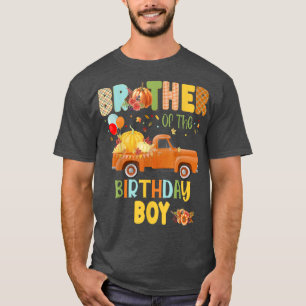 Pumpkin Fall Birthday Vintage Truck Outfits T-Shirt