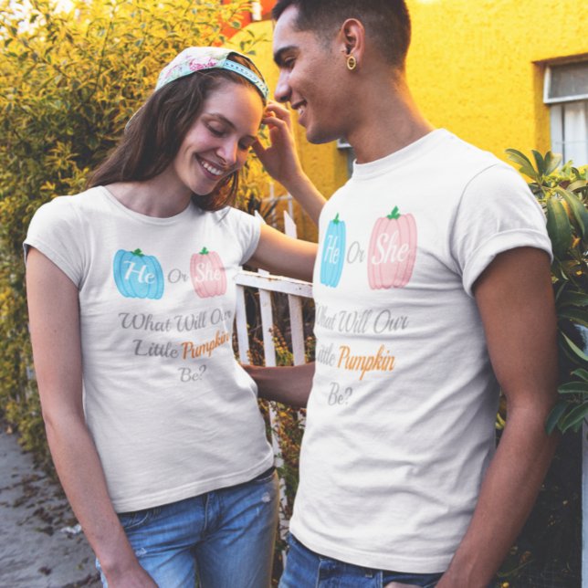 Pumpkin Fall Gender Reveal T-Shirt (Creator Uploaded)