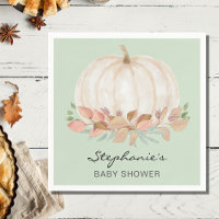 Pumpkin Fall Green Baby Shower 