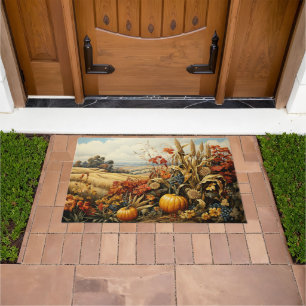 Pumpkin Fall Harvest Doormat