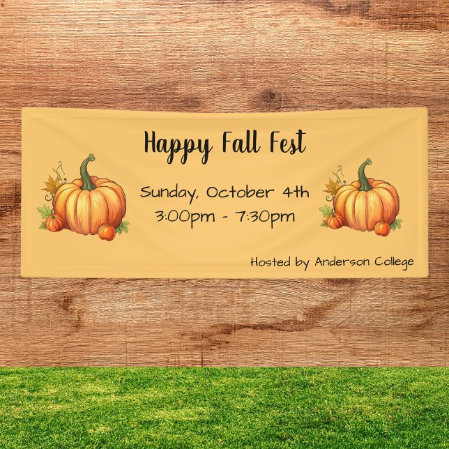 Pumpkin Fall Harvest Festival Banner (Creator Uploaded)