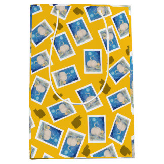 Pumpkin Fall Harvest Maureen Girard Autumn Vines Medium Gift Bag