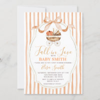 Pumpkin Fall In Love Gender Neutral Baby Shower