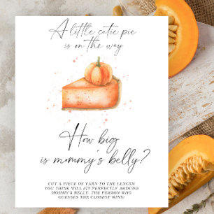 Pumpkin fall pie - how big is mummy's belly game poster