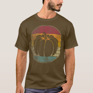 Pumpkin Fall Thanksgiving Vintage Distressed Retro T-Shirt