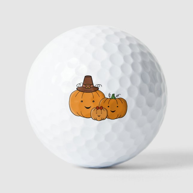 Pumpkin Family Golf Balls (Front)