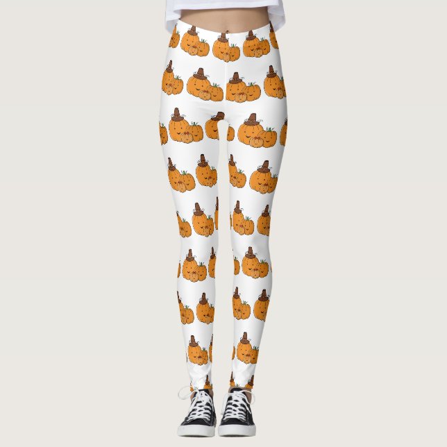 Pumpkin Family Leggings (Front)