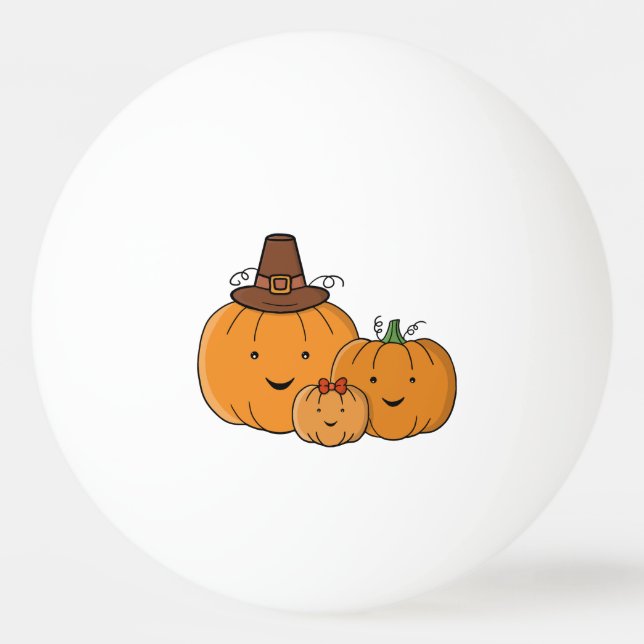 Pumpkin Family Ping Pong Ball (Front)