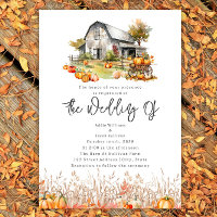 Pumpkin Farm Barn Rustic Fall Wedding