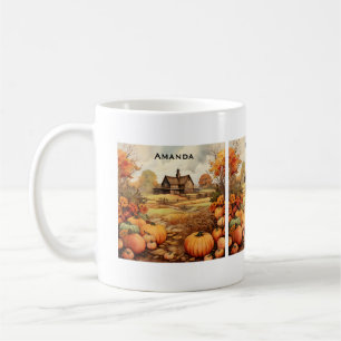 Pumpkin Farm Fall Harvest Thanksgiving Coffee Mug
