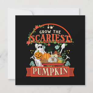 Pumpkin Farmer Halloween Invitation
