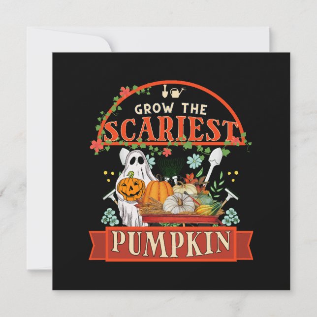 Pumpkin Farmer Halloween Invitation (Front)