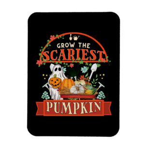 Pumpkin Farmer Halloween Magnet