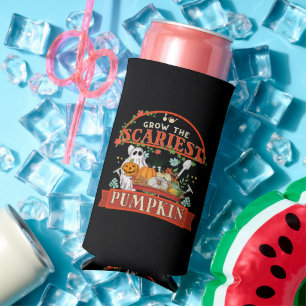 Pumpkin Farmer Halloween Seltzer Can Cooler