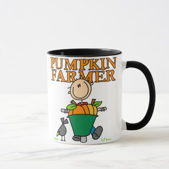Pumpkin Farmer Mug (Right)