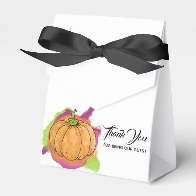 Pumpkin Favour Box (Front Side)