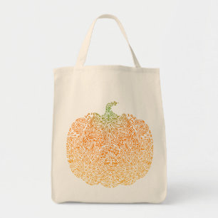 Pumpkin Filigree Tote Bag