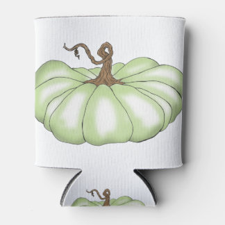 pumpkin flat green can cooler