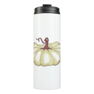 pumpkin flat tan thermal tumbler