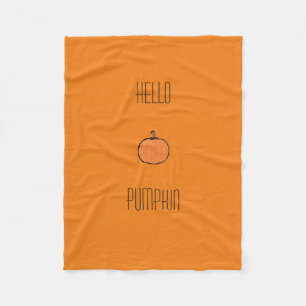 Pumpkin fleece blanket