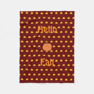 Pumpkin fleece blanket