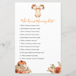 Pumpkin Floral Baby Clothes Who Know Mummy Best