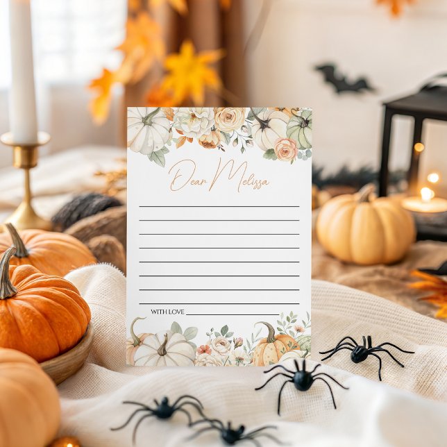 Pumpkin Floral Time Capsule Card (Creator Uploaded)