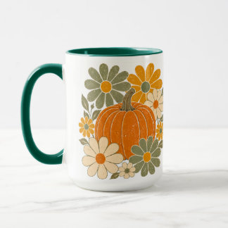 Pumpkin Flower Mug