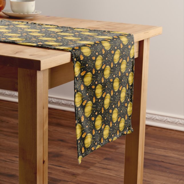 Pumpkin Foliage Medium Table Runner (In Situ)