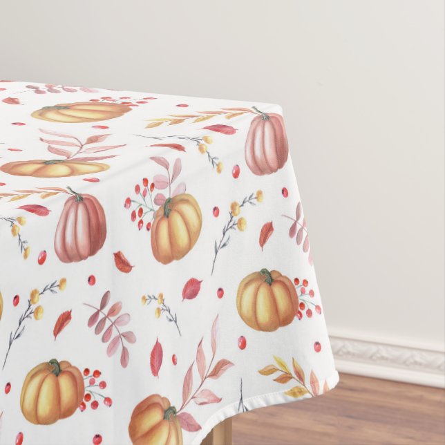 Pumpkin Foliage Tablecloth (In Situ)