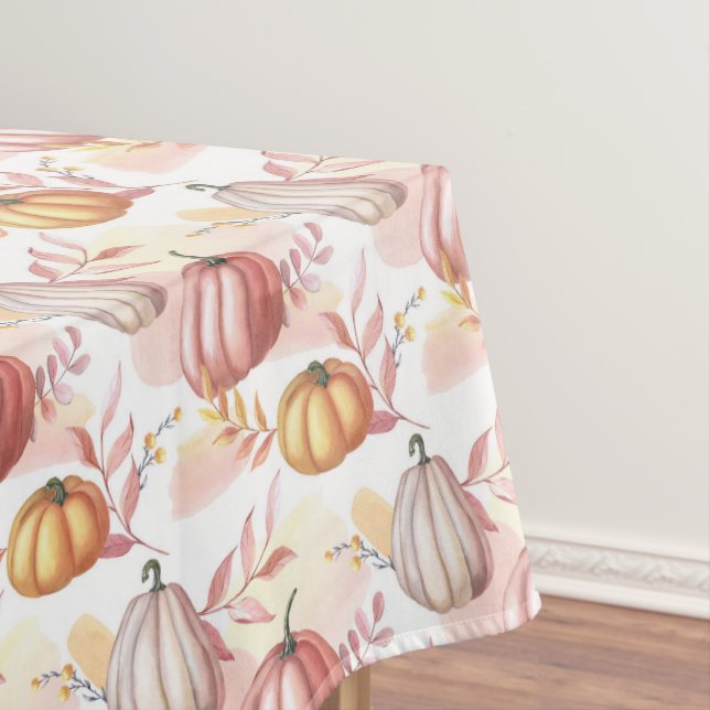 Pumpkin Foliage Tablecloth (In Situ)