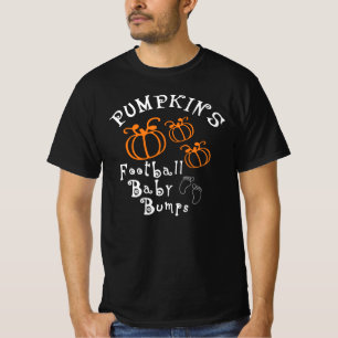 Pumpkin football baby bumps halloween pumpkin gift T-Shirt